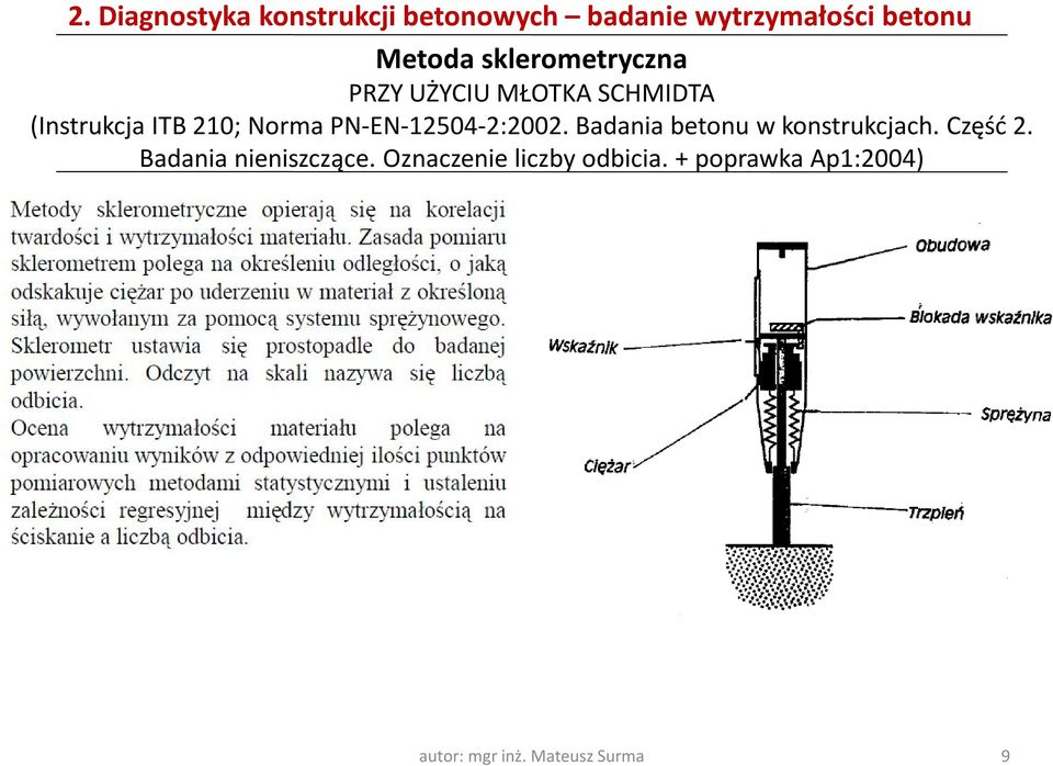 PN-EN-12504-2:2002. Badania betonu w konstrukcjach. Część 2.