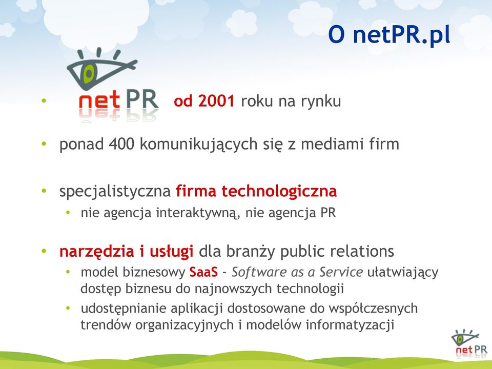 technologiczna nie agencja interaktywną, nie agencja PR narzędzia i usługi dla branży public