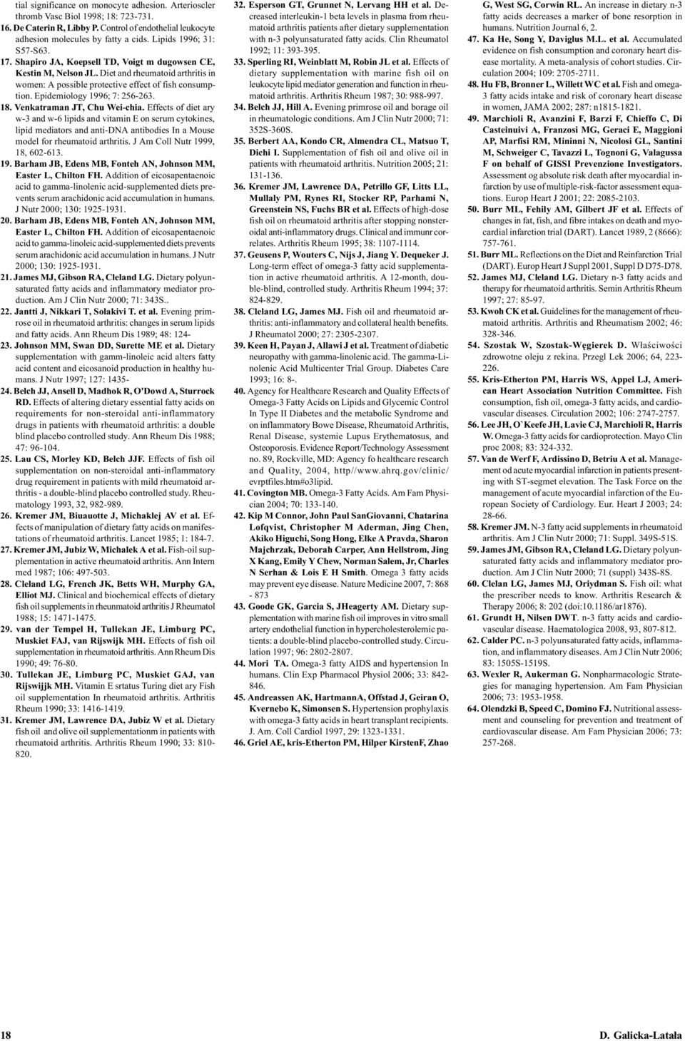 Epidemiology 1996; 7: 256-263. 18. Venkatraman JT, Chu Wei-chia.
