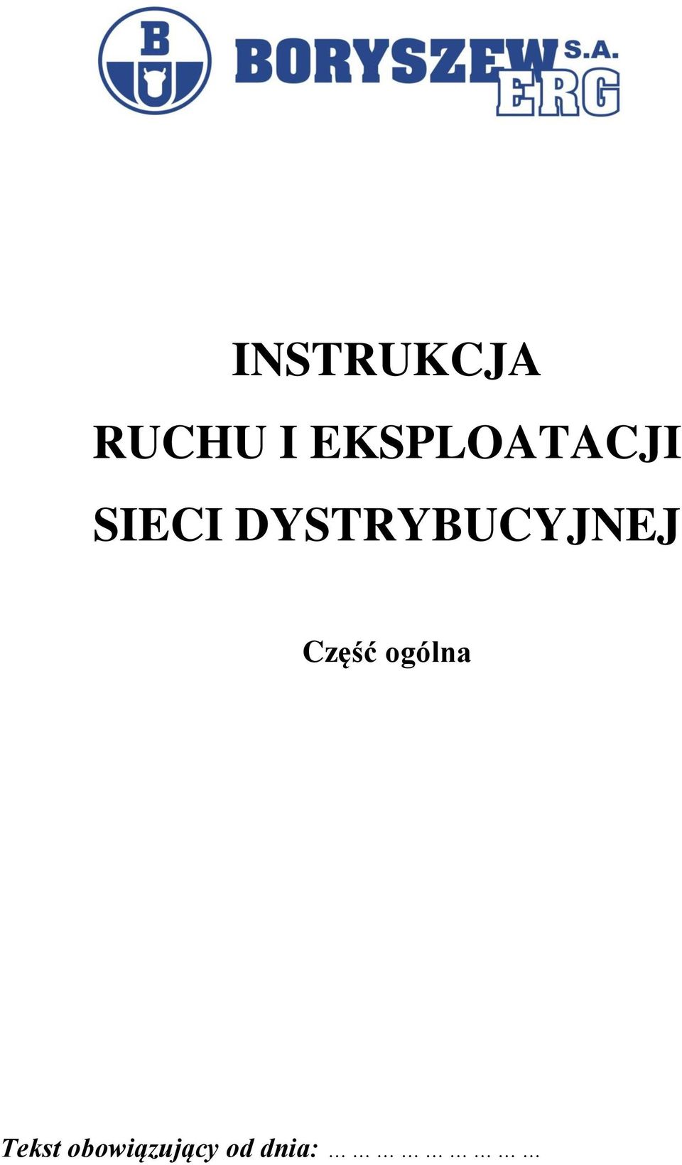 DYSTRYBUCYJNEJ Część