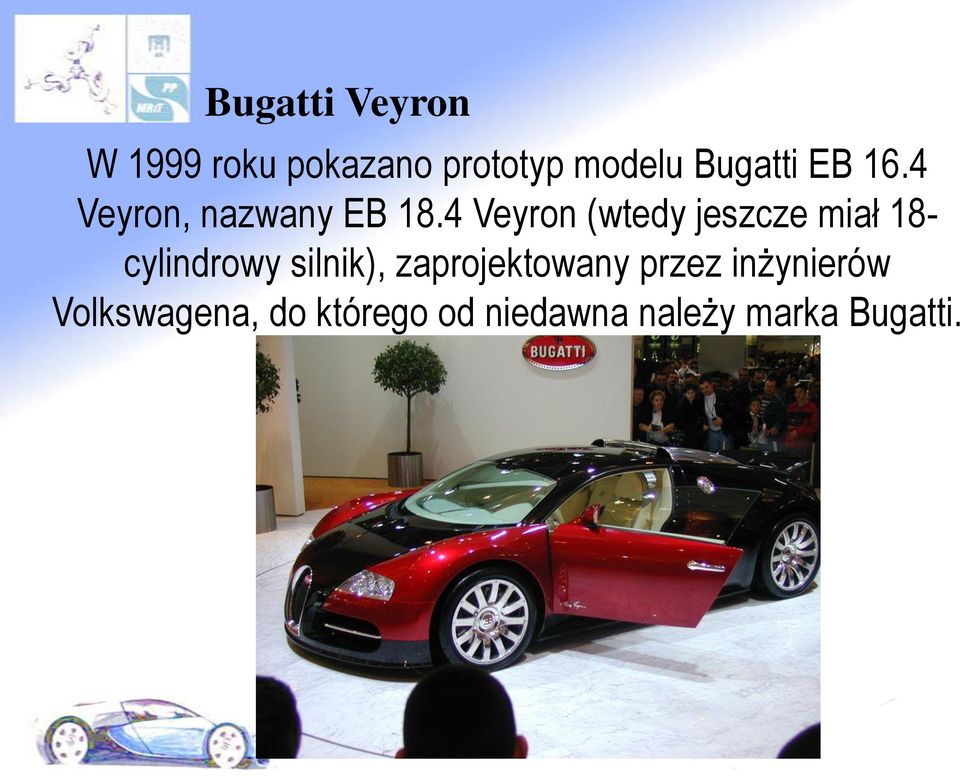 4 Veyron (wtedy jeszcze miał 18- cylindrowy silnik),