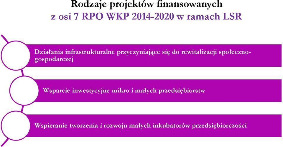 społecznogospodarczej Wsparcie inwestycyjne mikro i małych