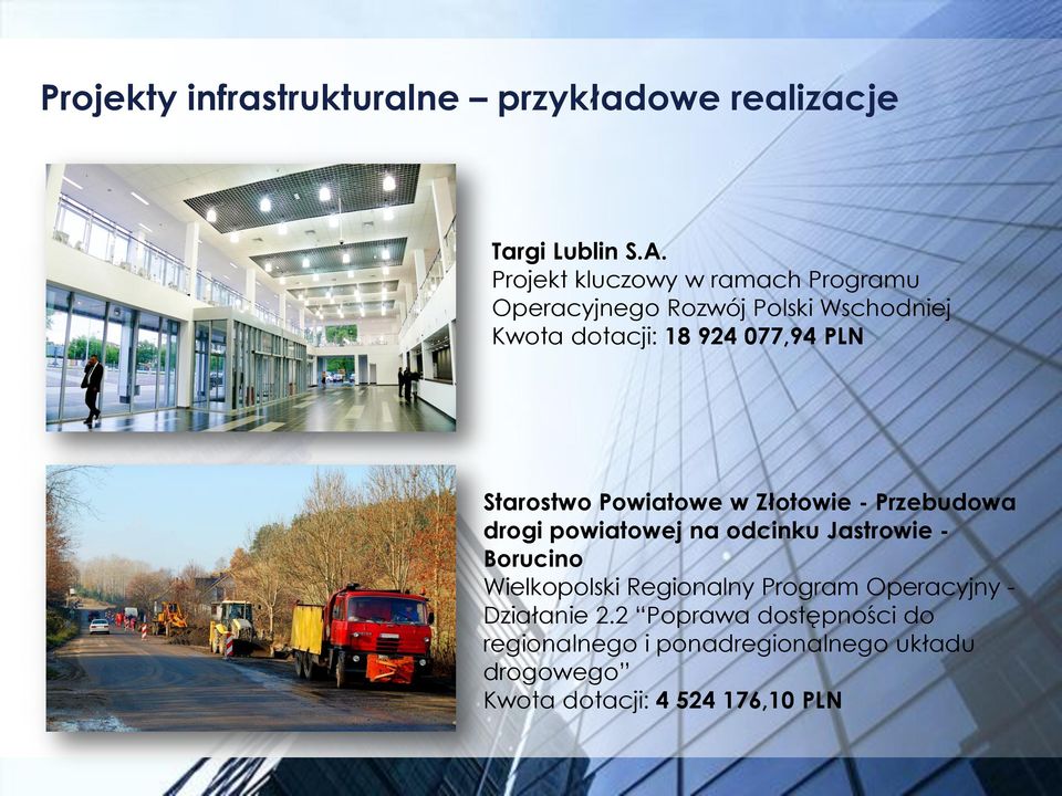 Starostwo Powiatowe w Złotowie - Przebudowa drogi powiatowej na odcinku Jastrowie - Borucino Wielkopolski