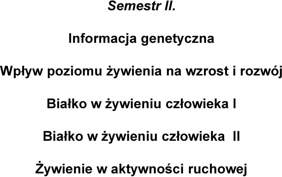 żywienia na wzrost i rozwój Białko w