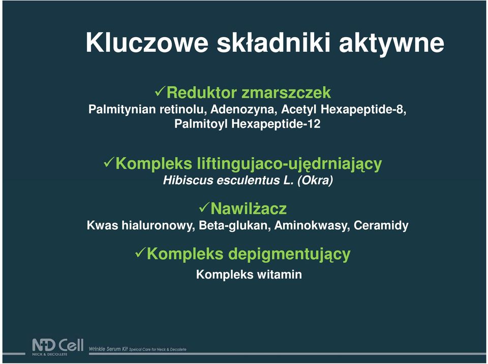 liftingujaco-ujędrniający Hibiscus esculentus L.