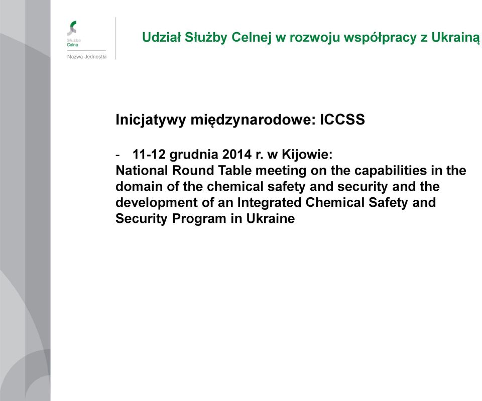 the domain of the chemical safety and security and the