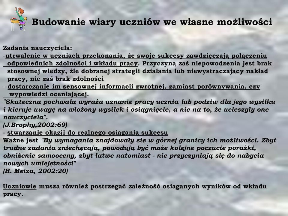 zamiast porównywania, czy wypowiedzi oceniającej.