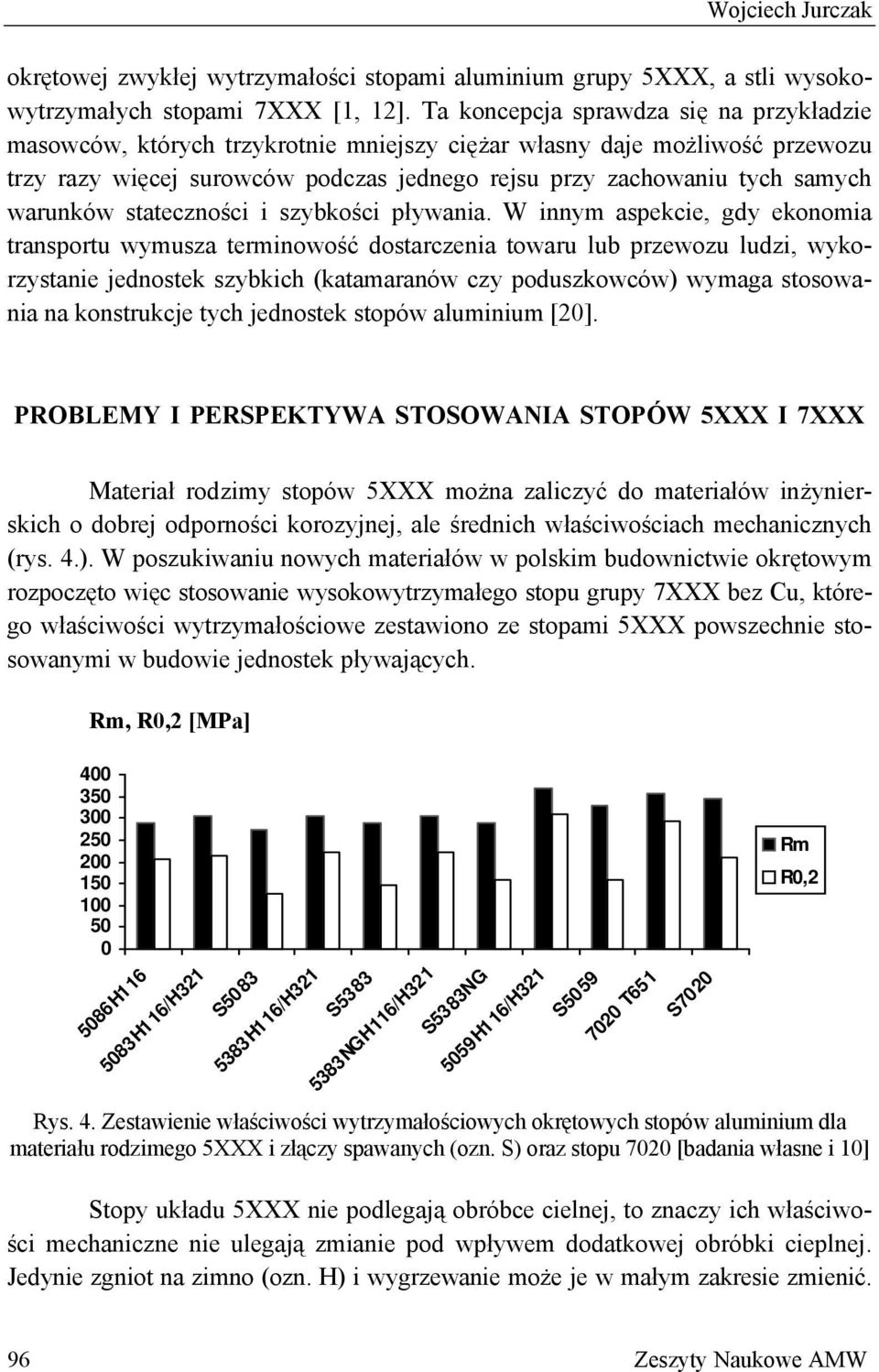 warunków stateczności i szybkości pływania.