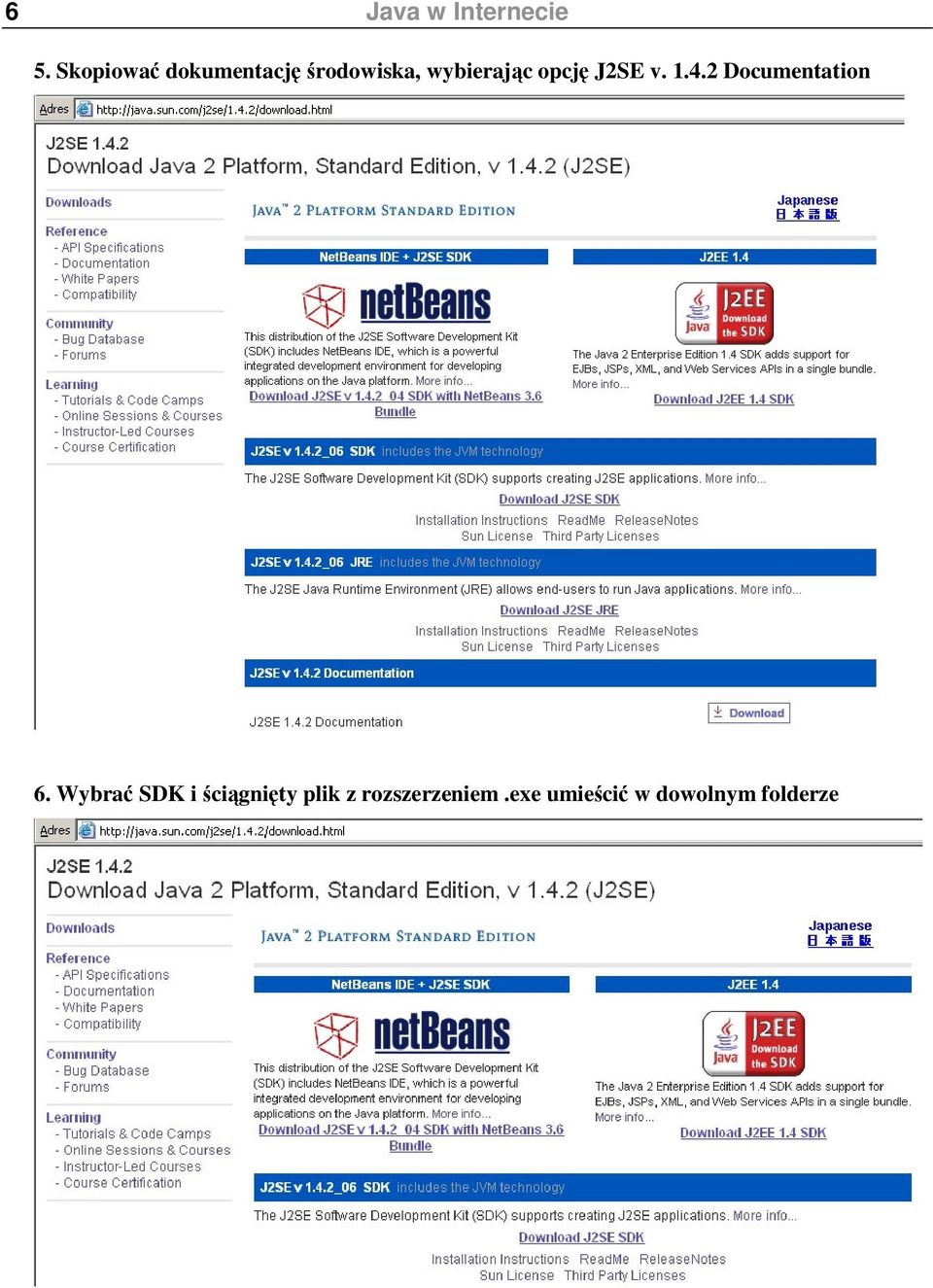 opcj J2SE v. 1.4.2 Documentation 6.