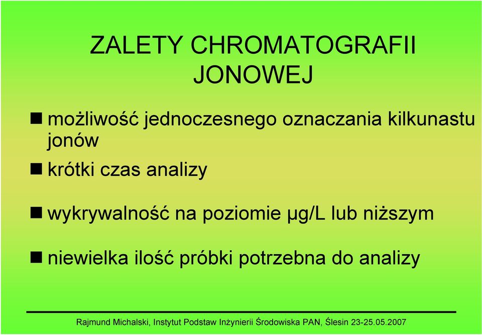 krótki czas analizy wykrywalność na poziomie