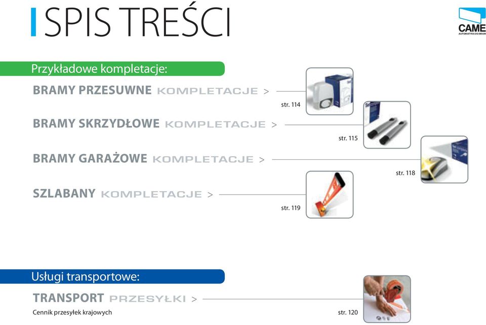 115 BRAMY GARAŻOWE KOMPLETACJE > str.