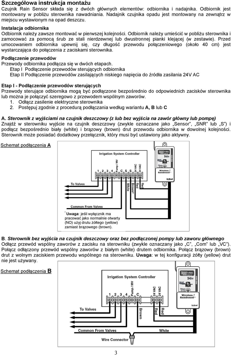 Odbiornik należy umieścić w pobliżu sterownika i zamocować za pomocą śrub ze stali nierdzewnej lub dwustronnej pianki klejącej (w zestawie).