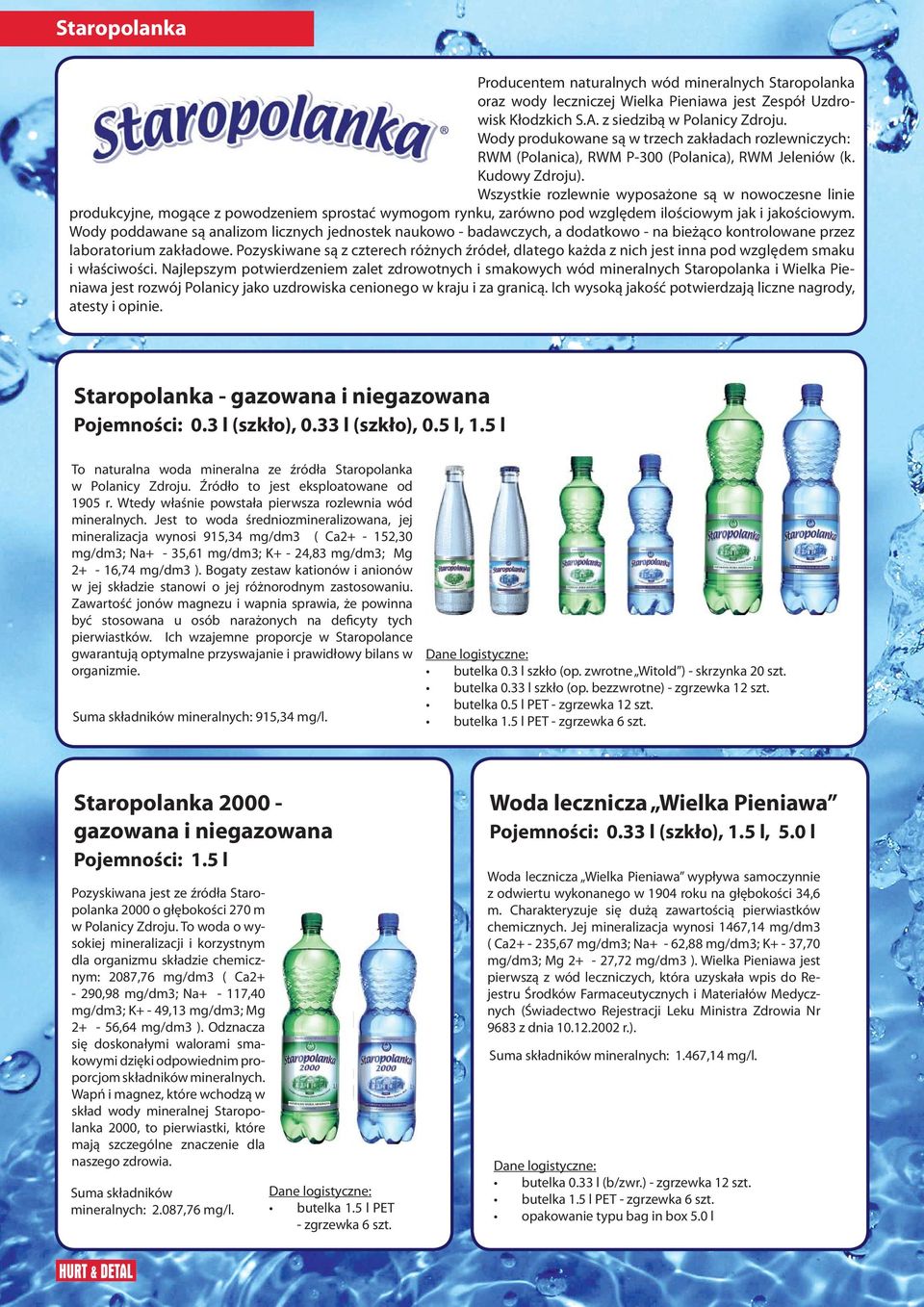 Wszystkie rozlewnie wyposażone są w nowoczesne linie produkcyjne, mogące z powodzeniem sprostać wymogom rynku, zarówno pod względem ilościowym jak i jakościowym.