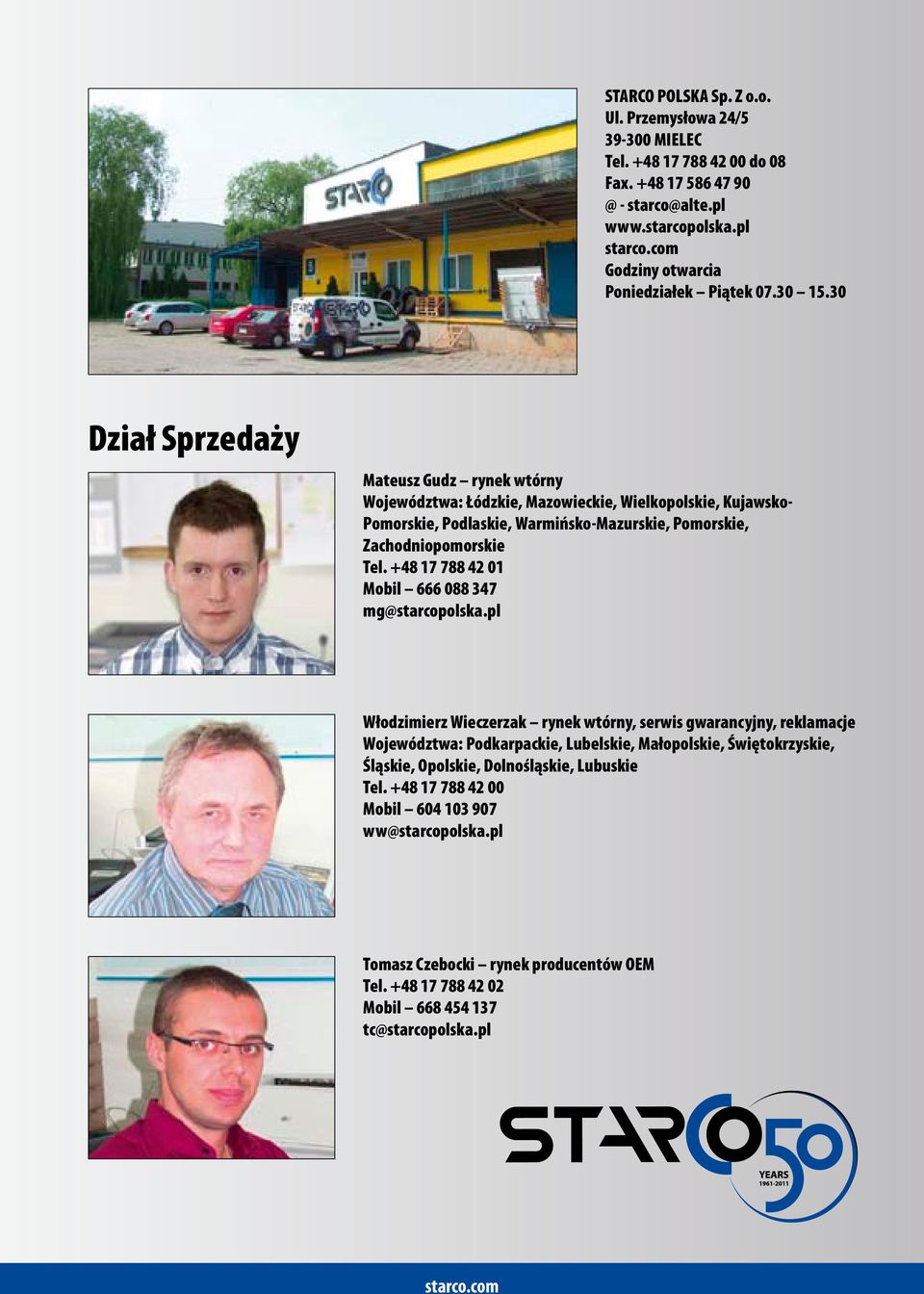 30 Dział Sprzedaży Mateusz Gudz rynek wtórny Województwa: Łódzkie, Mazowieckie, Wielkopolskie, Kujawsko- Pomorskie, Podlaskie, Warmińsko-Mazurskie, Pomorskie, Zachodniopomorskie Tel.