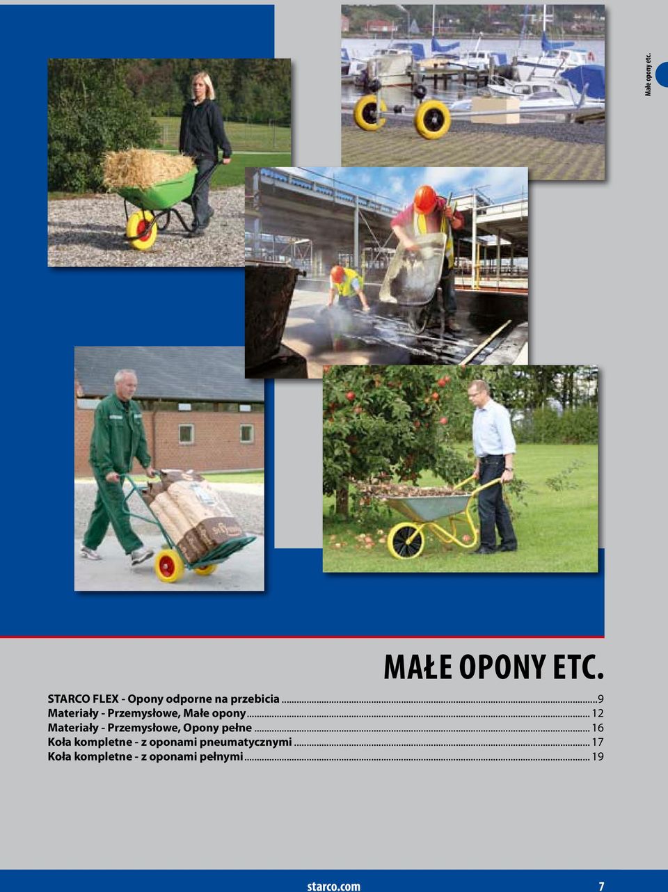 ..9 Materiały - Przemysłowe, Małe opony... 12 Materiały - Przemysłowe, Opony pełne.