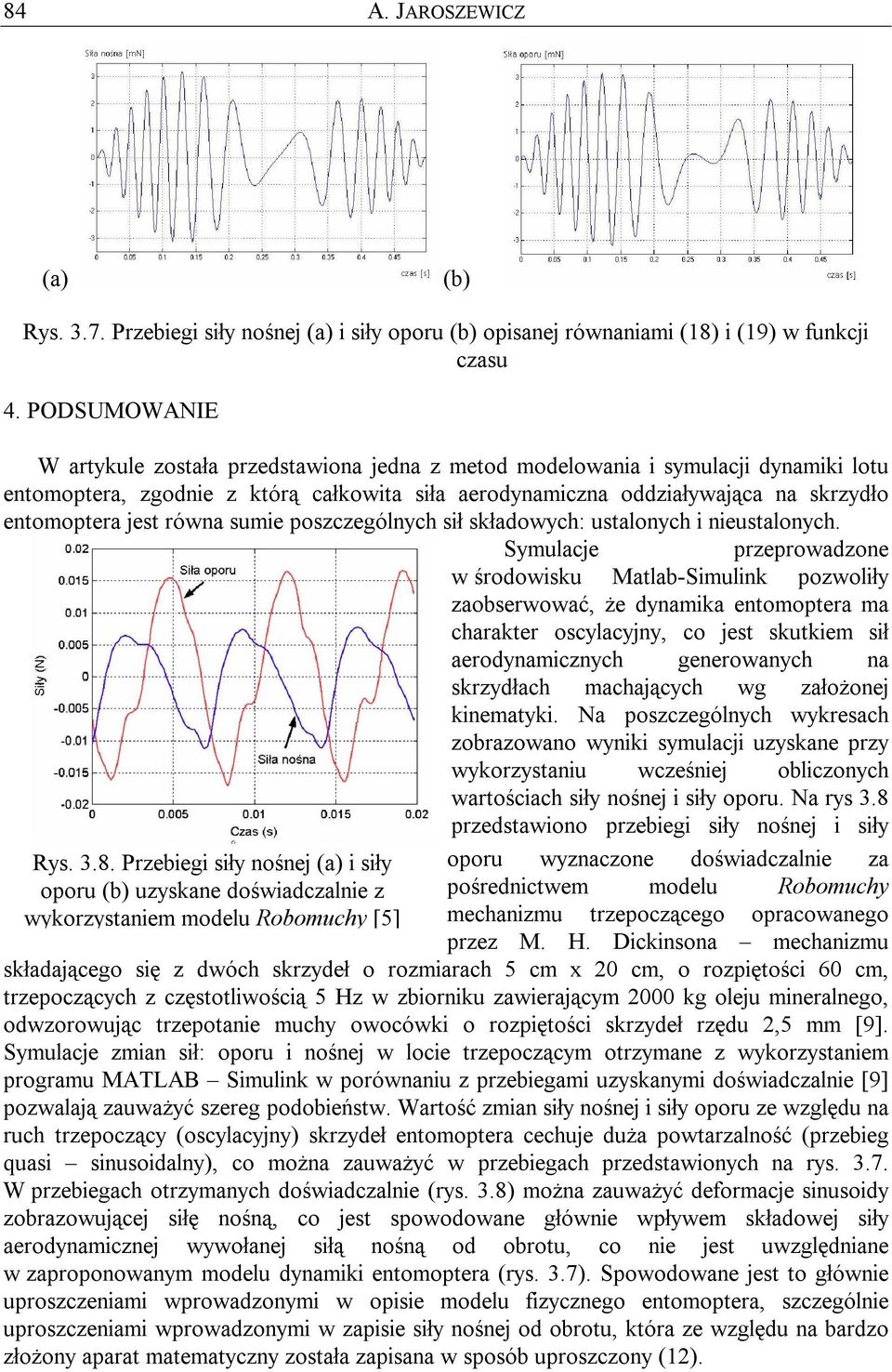 jest równa sumie poszczególnych sił składowych: ustalonych i nieustalonych. ys. 3.8.
