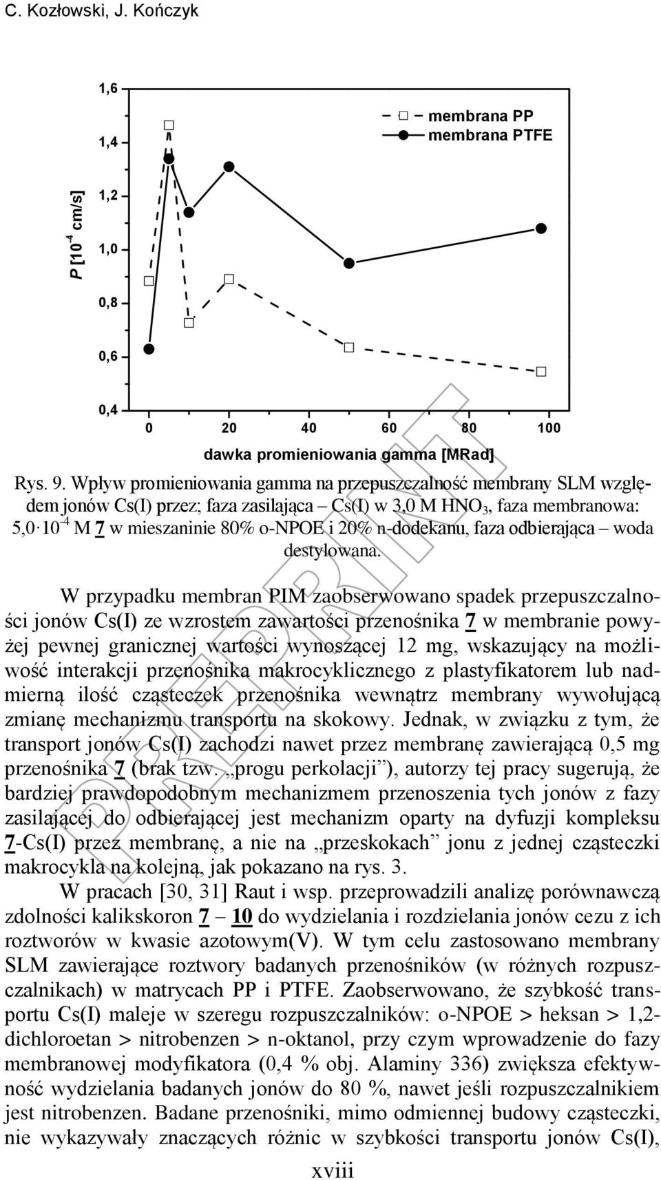 odbierająca woda destylowana.