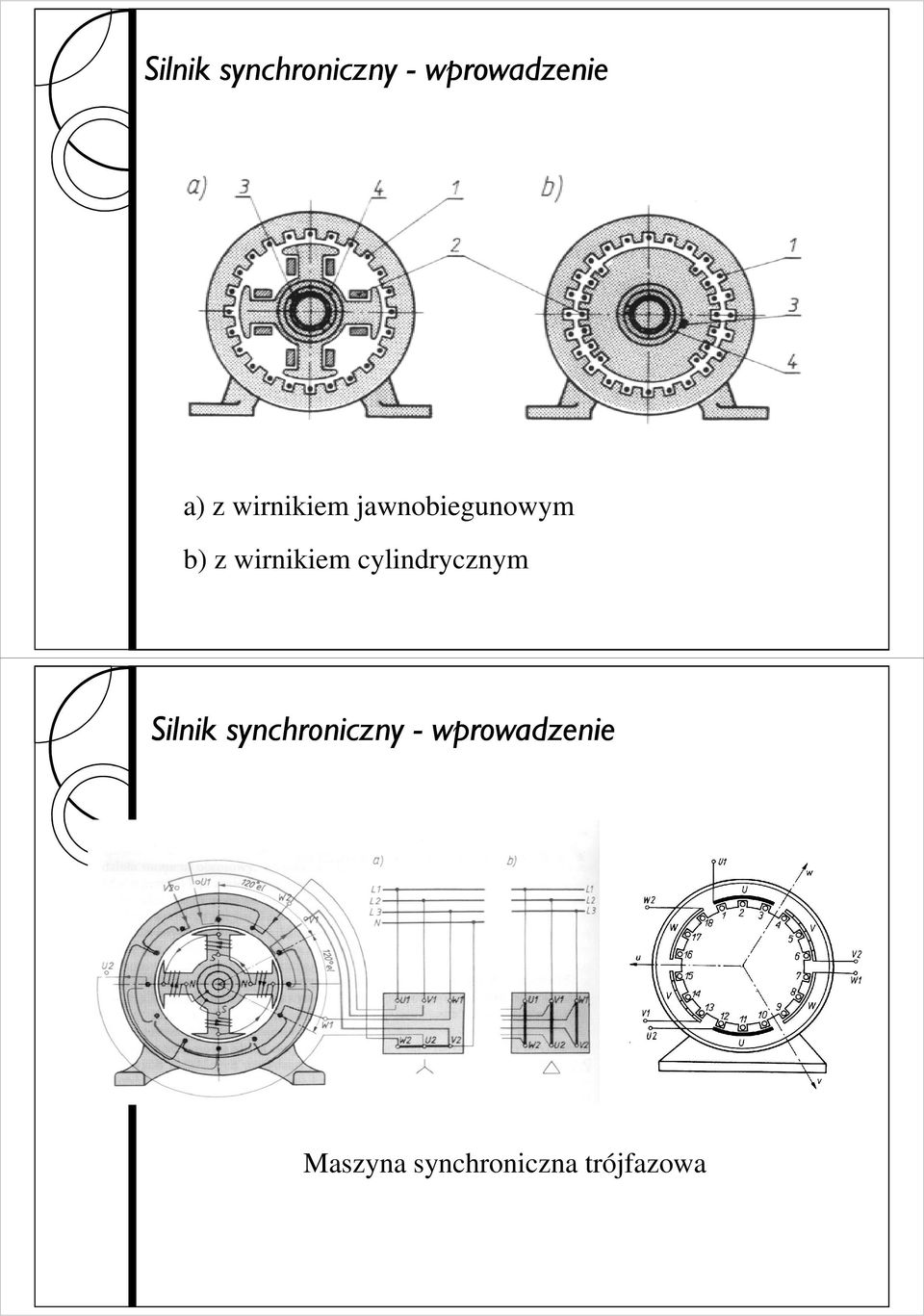 cylindrycznym Silnik synchroniczny -