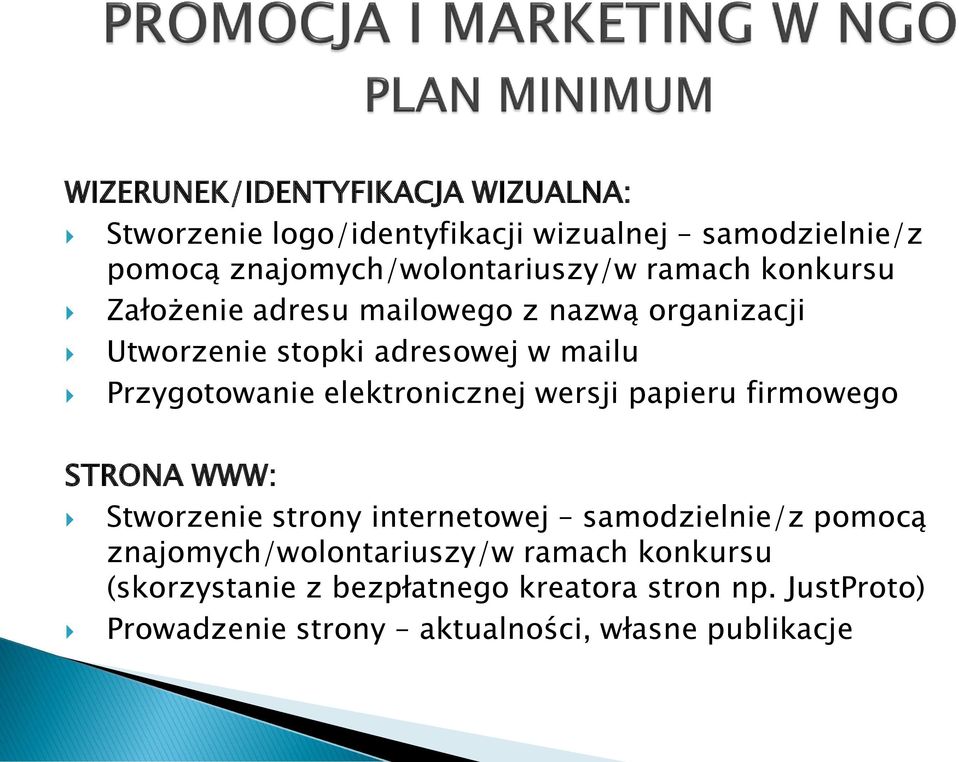elektronicznej wersji papieru firmowego STRONA WWW: Stworzenie strony internetowej samodzielnie/z pomocą