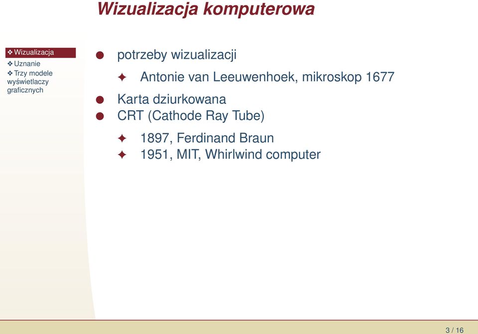 dziurkowana CRT (Cathode Ray Tube) 1897,