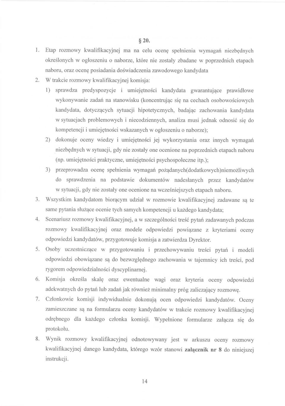 doświadczenia zawodowego kandydata 2.