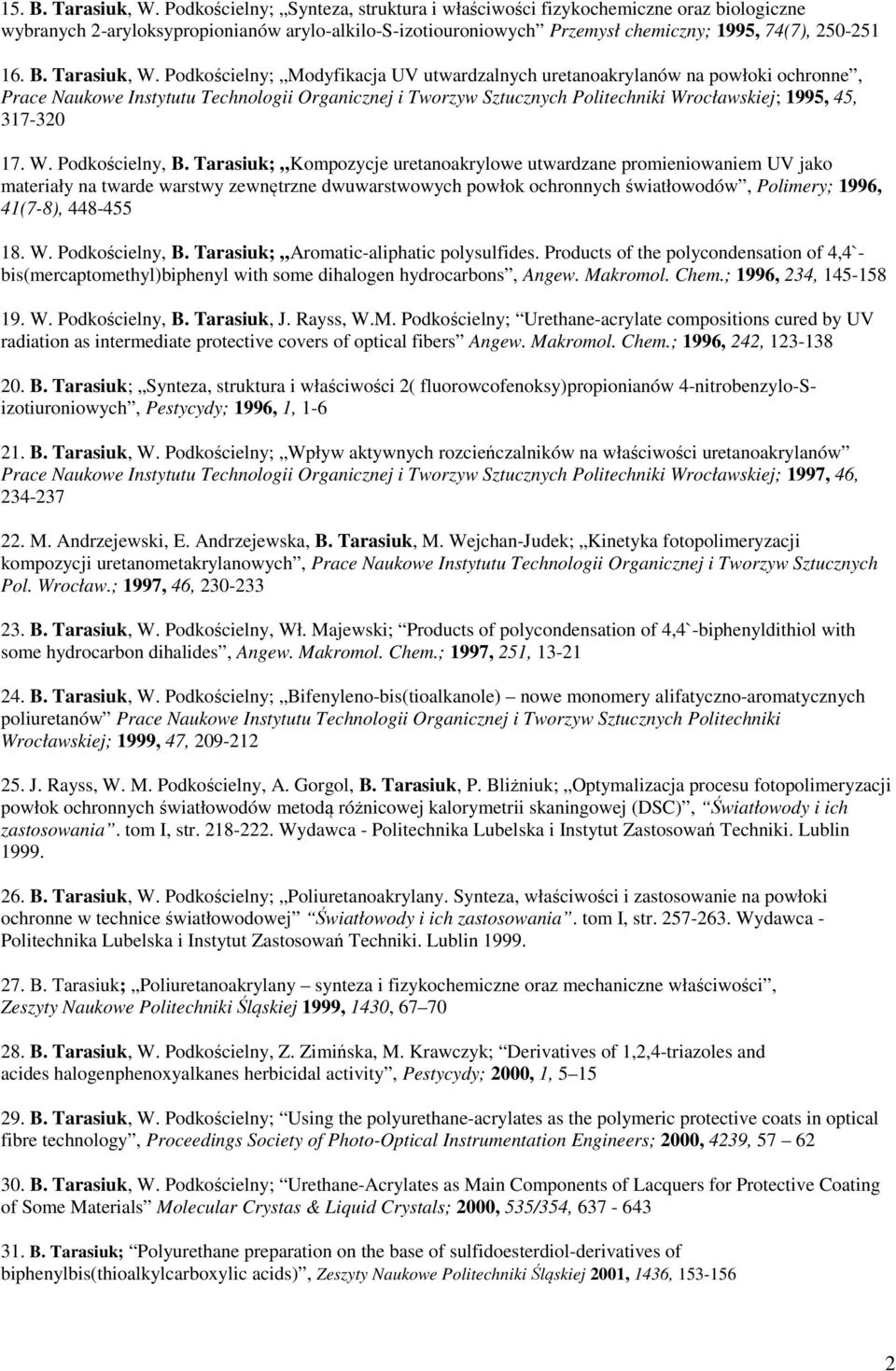 Tarasiuk, W.