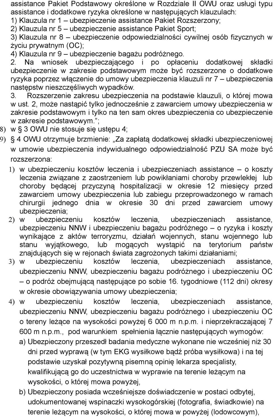 bagażu podróżnego. 2.