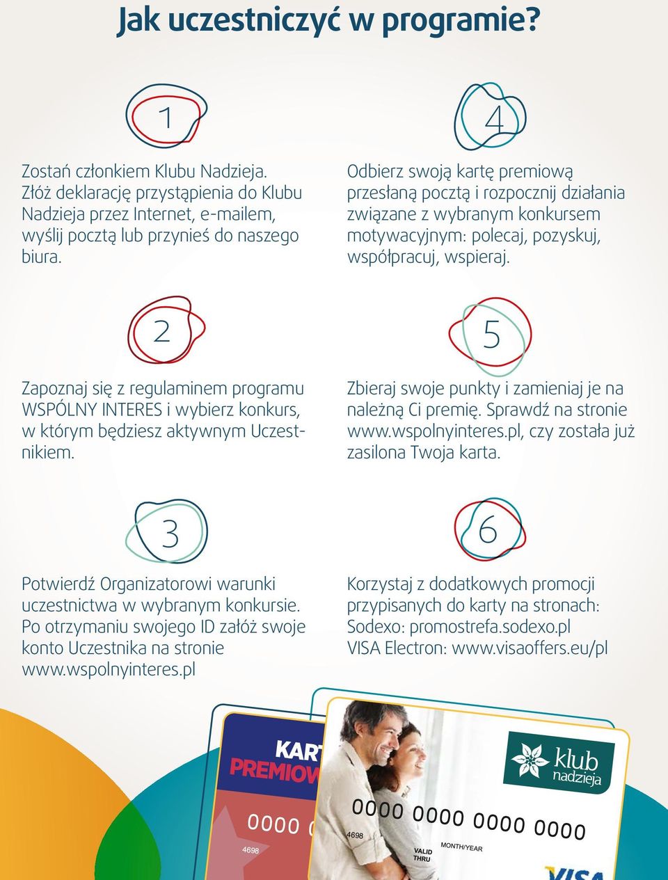 4 Odbierz swoją kartę premiową przesłaną pocztą i rozpocznij działania związane z wybranym konkursem motywacyjnym: polecaj, pozyskuj, współpracuj, wspieraj.