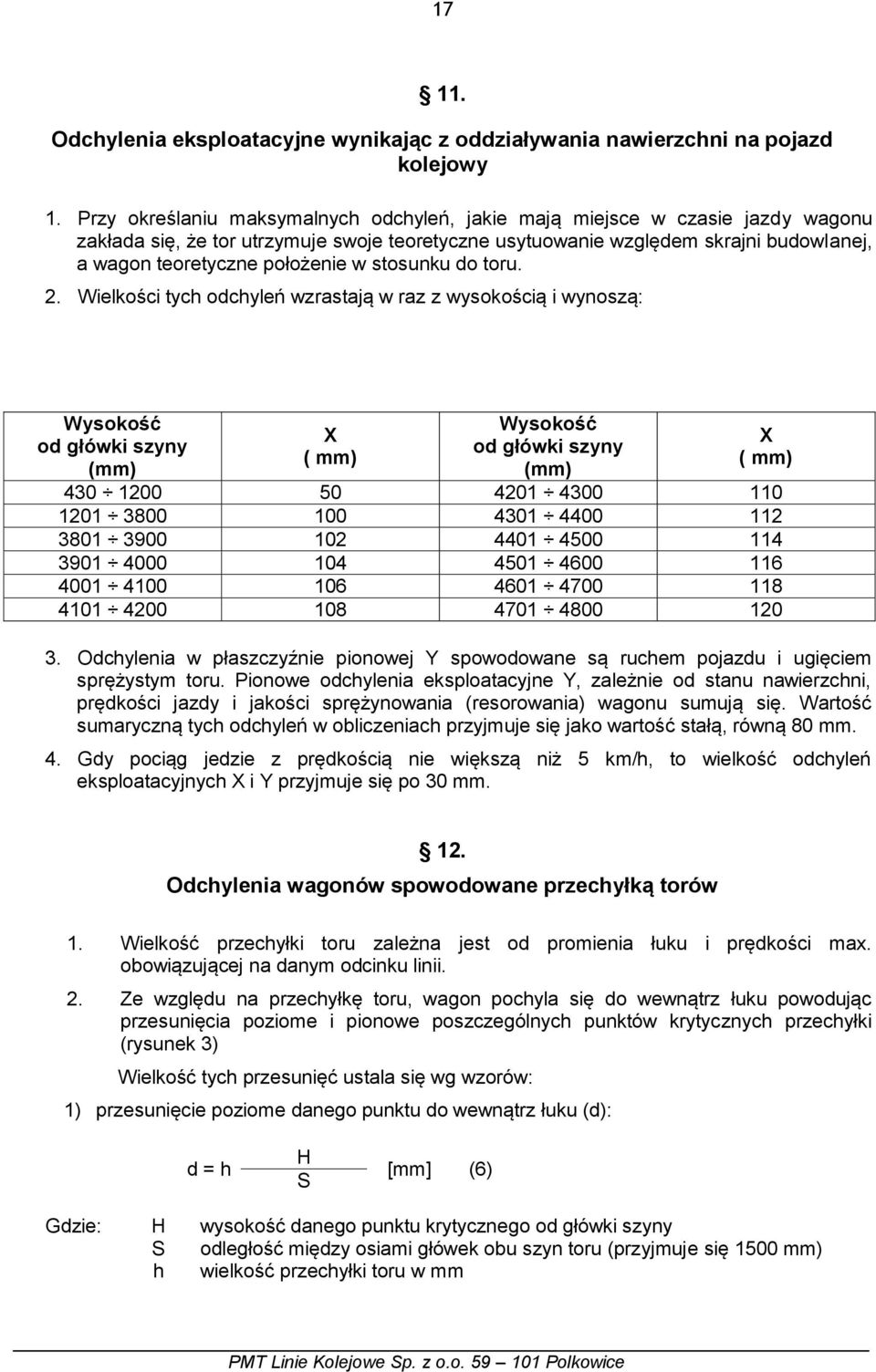 w stosunku do toru. 2.