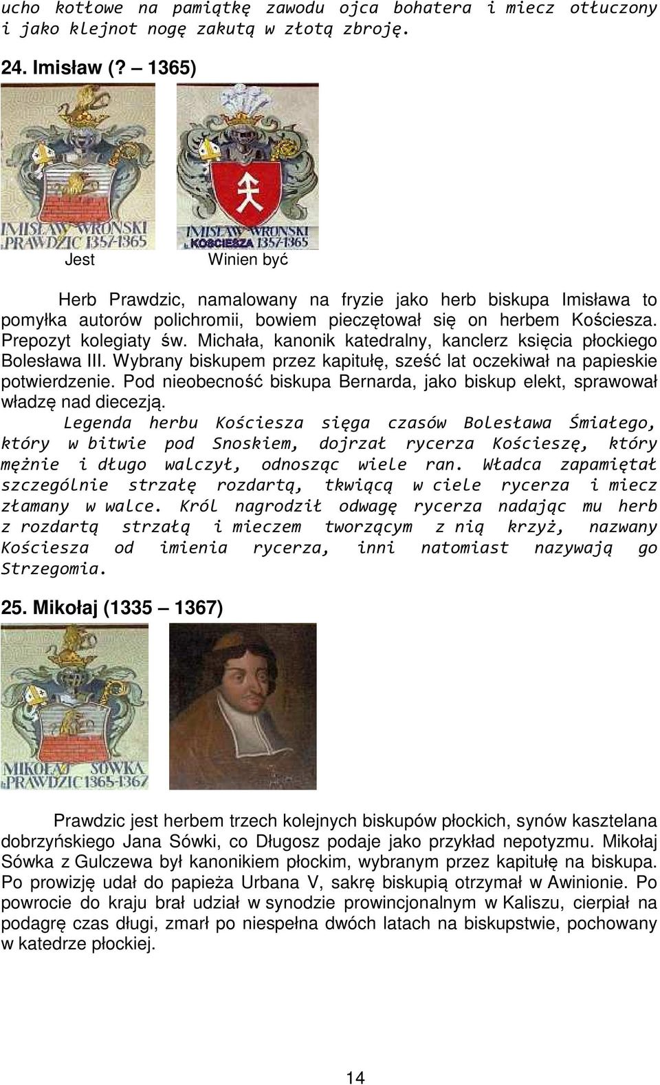 Michała, kanonik katedralny, kanclerz księcia płockiego Bolesława III. Wybrany biskupem przez kapitułę, sześć lat oczekiwał na papieskie potwierdzenie.
