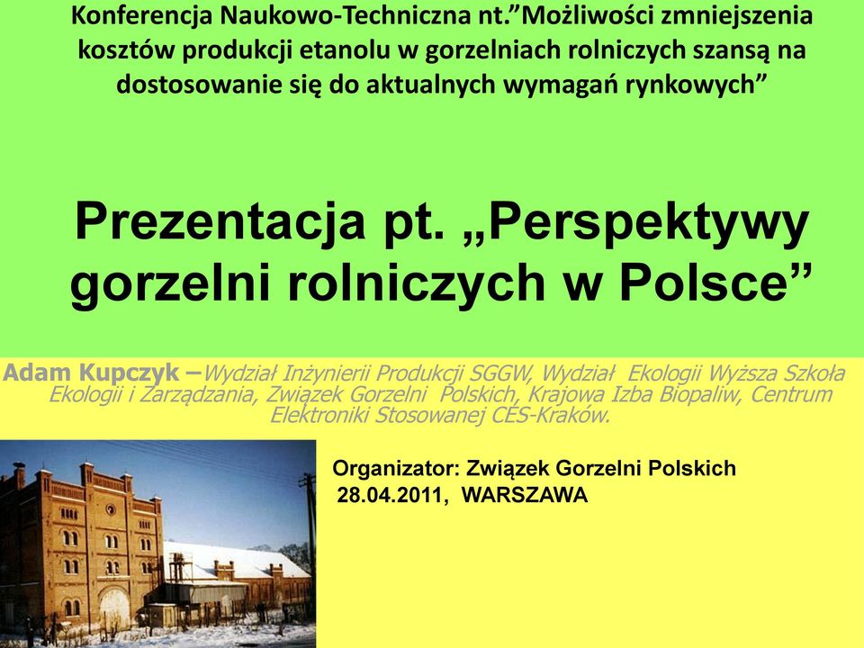 rynkowych Prezentacja pt.