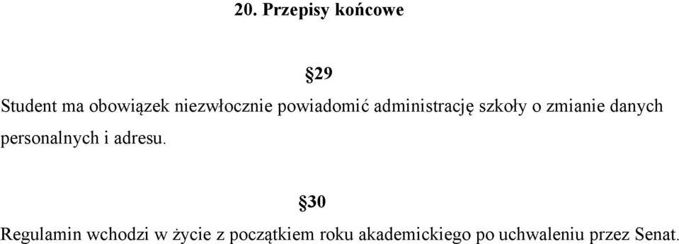 danych personalnych i adresu.