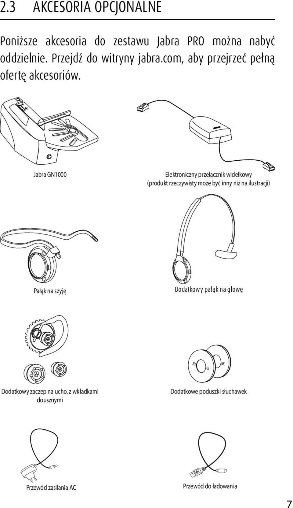 Jabra GN1000 Elektroniczny przełącznik widełkowy (produkt rzeczywisty może być inny niż na ilustracji)