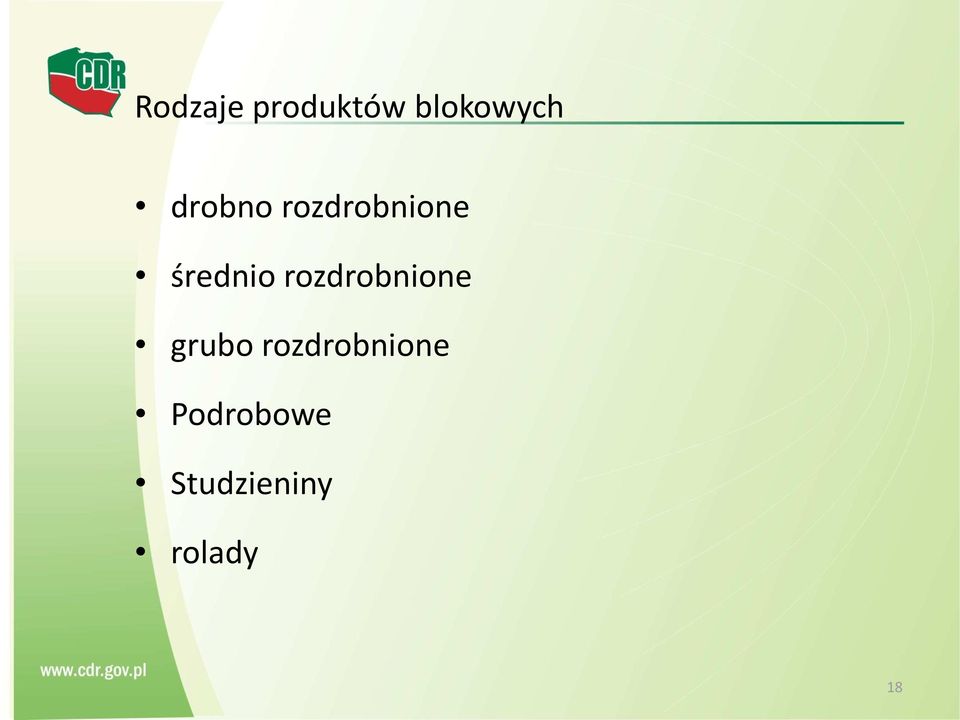 rozdrobnione grubo