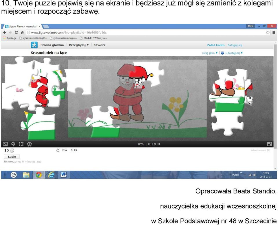 zabawę.