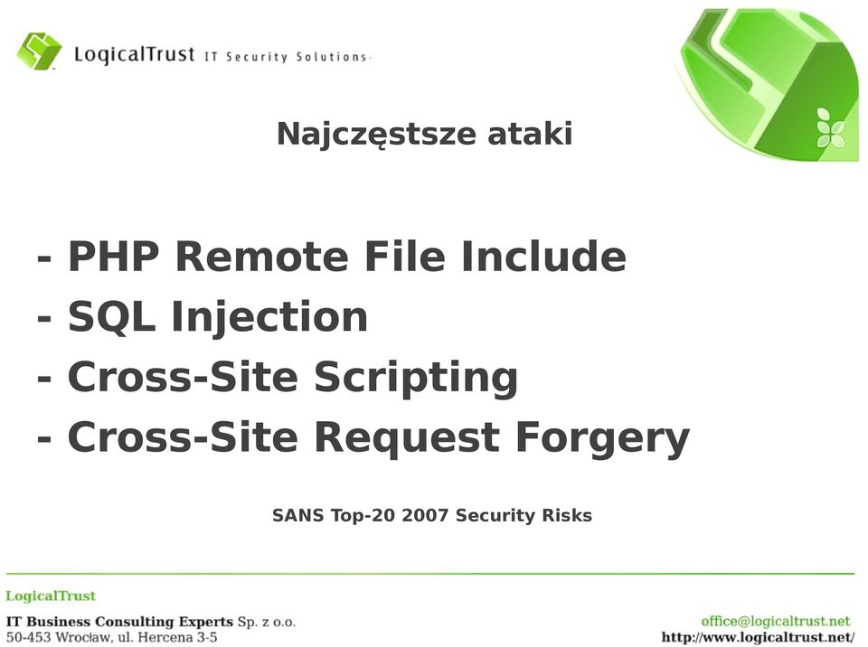 Cross-Site Scripting Cross-Site