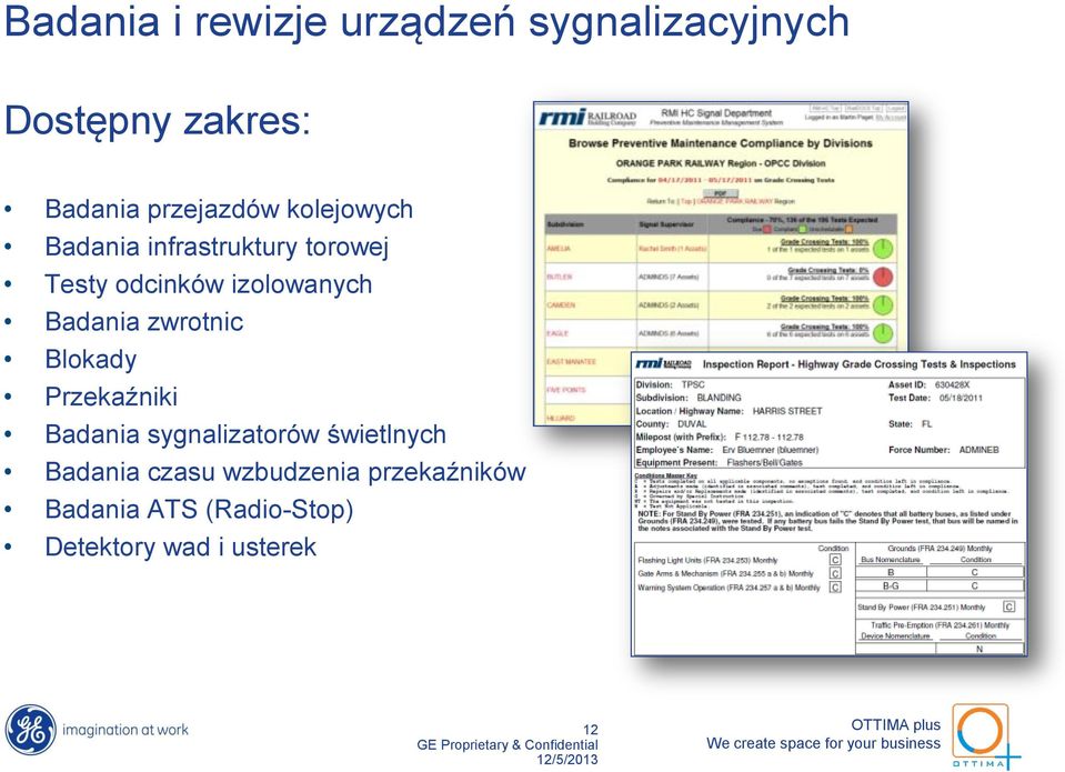 izolowanych Badania zwrotnic Blokady Przekaźniki Badania sygnalizatorów