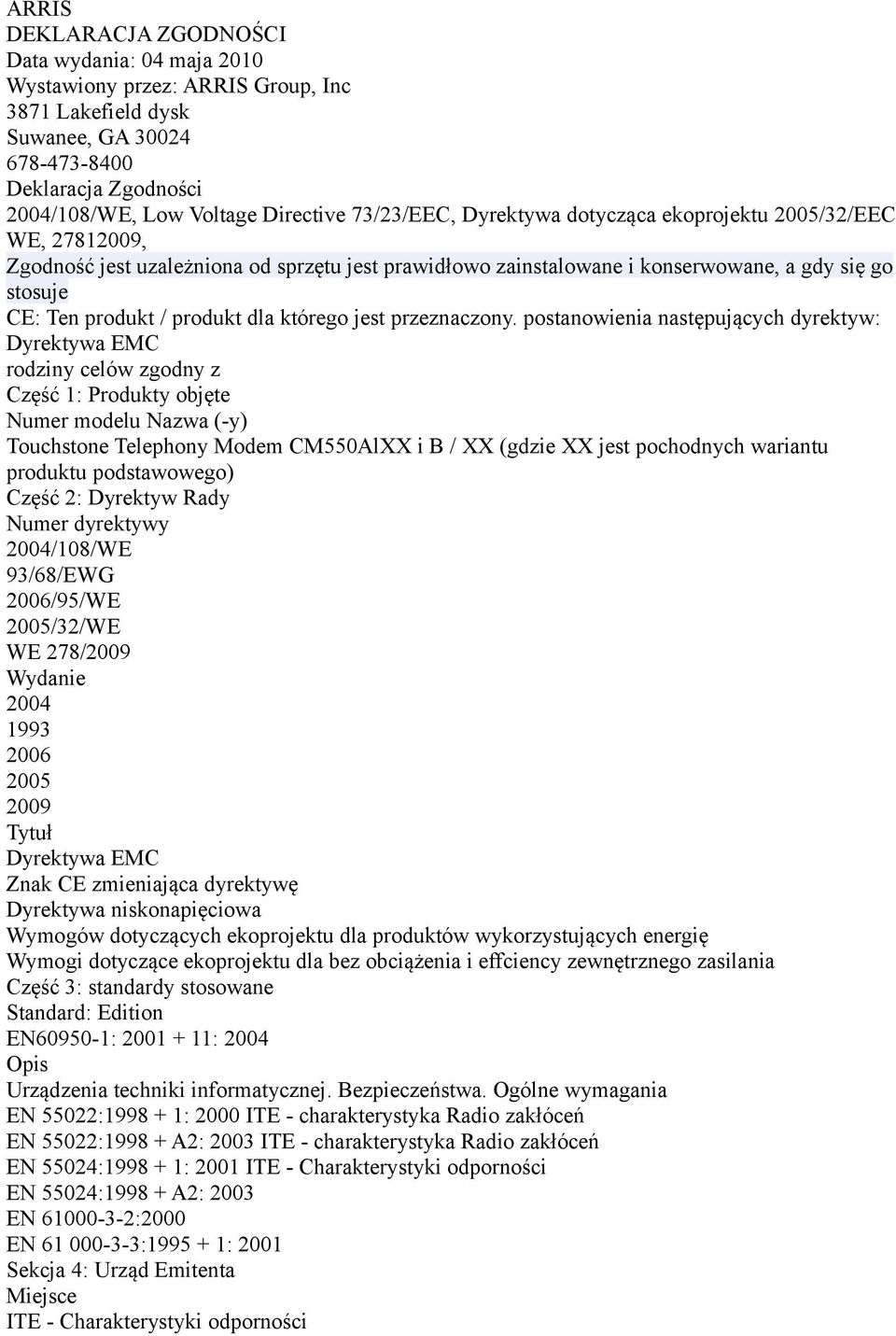 dla którego jest przeznaczony.