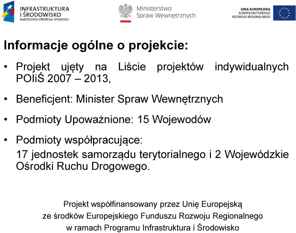 Wewnętrznych Podmioty Upoważnione: 15 Wojewodów Podmioty