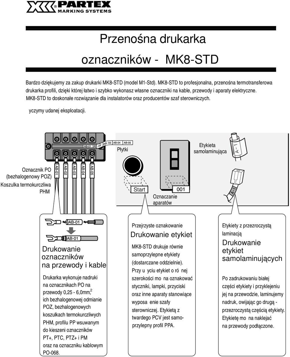 MK8-STD to doskonłe rozwiąznie dl instltorów orz producentów szf sterowniczych. Życzymy udnej eksplotcji.