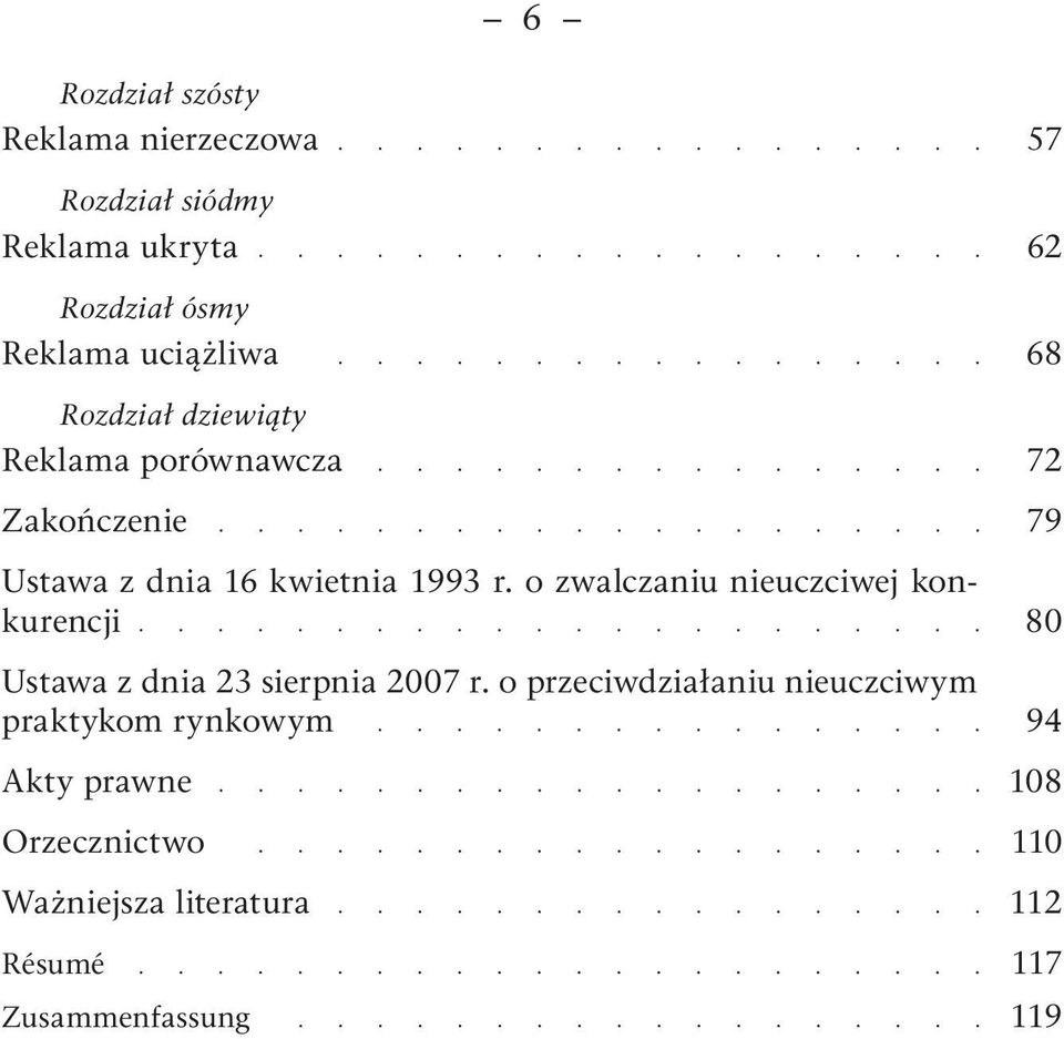 o zwalczaniu nieuczciwej konkurencji Ustawa z dnia 23 sierpnia 2007 r.
