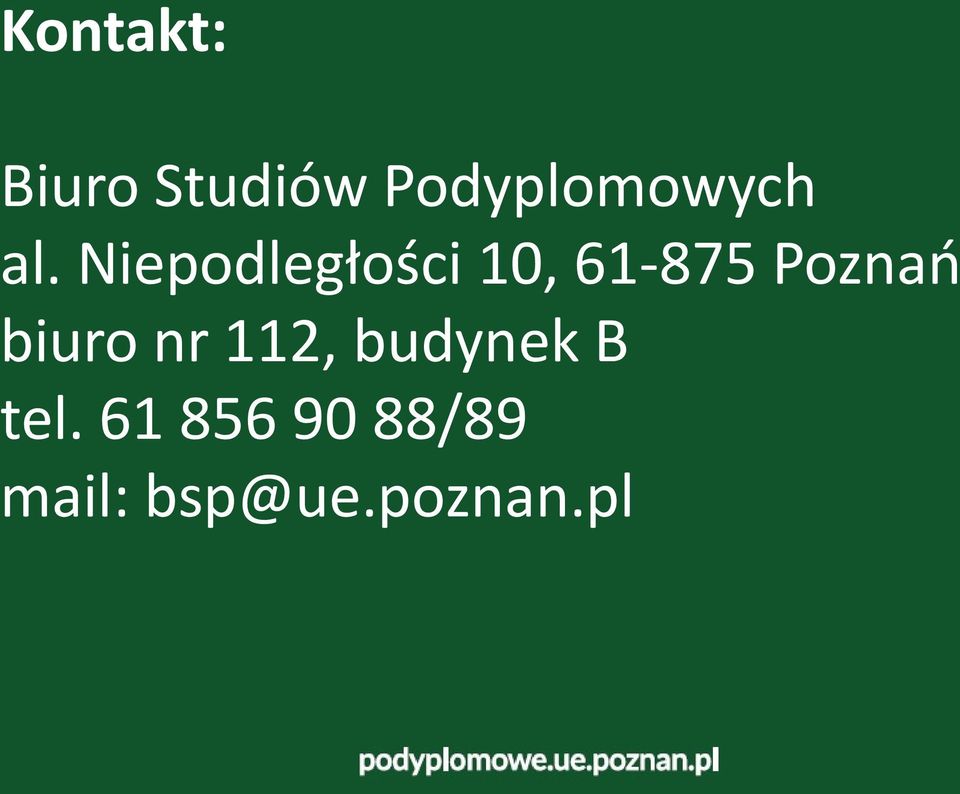 Niepodległości 10, 61-875 Poznań