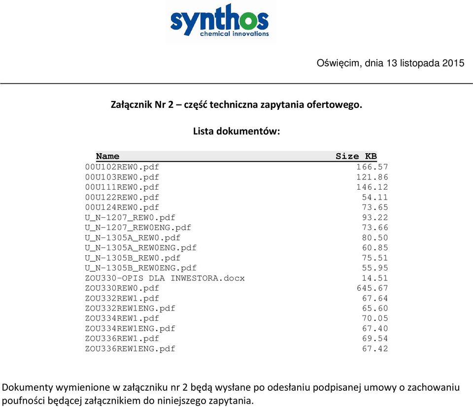 pdf 55.95 ZOU330-OPIS DLA INWESTORA.docx 14.51 ZOU330REW0.pdf 645.67 ZOU332REW1.pdf 67.64 ZOU332REW1ENG.pdf 65.60 ZOU334REW1.pdf 70.05 ZOU334REW1ENG.pdf 67.40 ZOU336REW1.