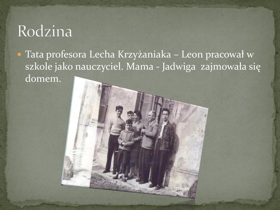 w szkole jako nauczyciel.