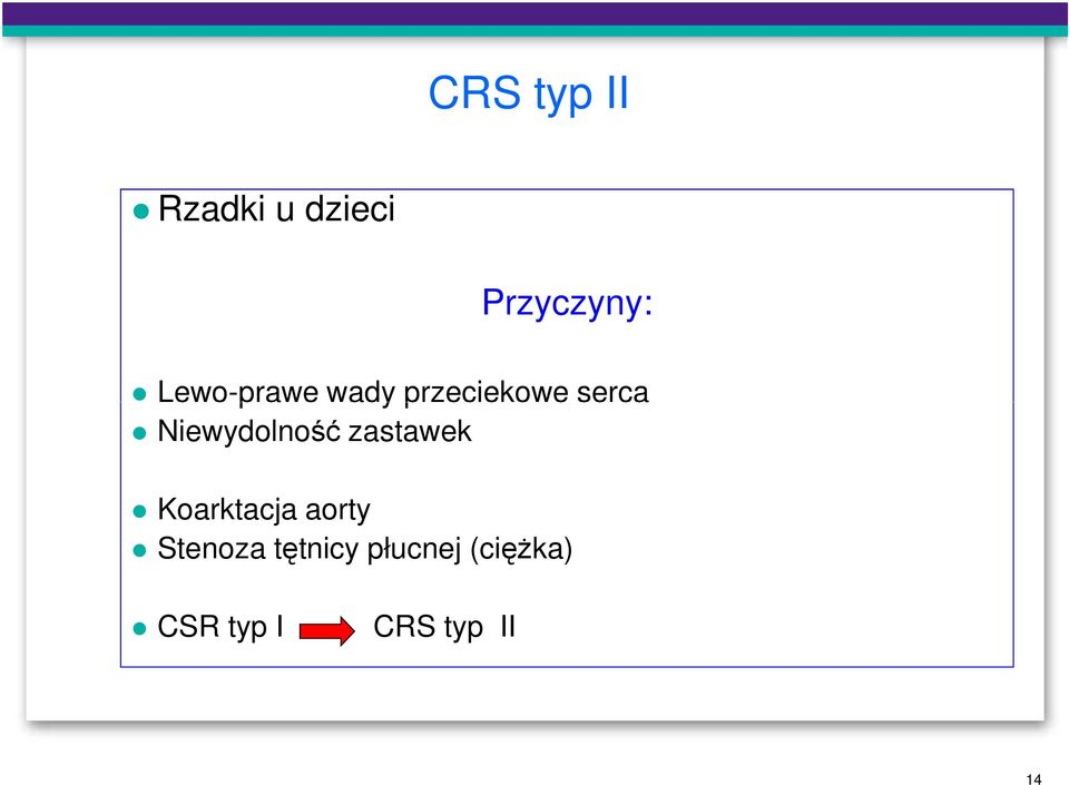 Niewydolność zastawek Koarktacja aorty