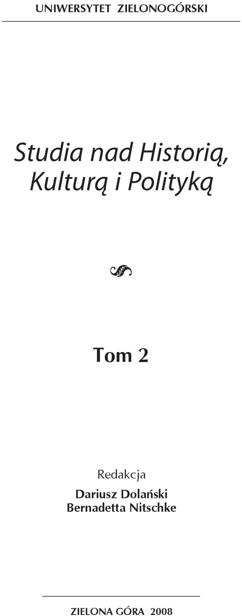 Tom 2 Redakcja Dariusz Dolański