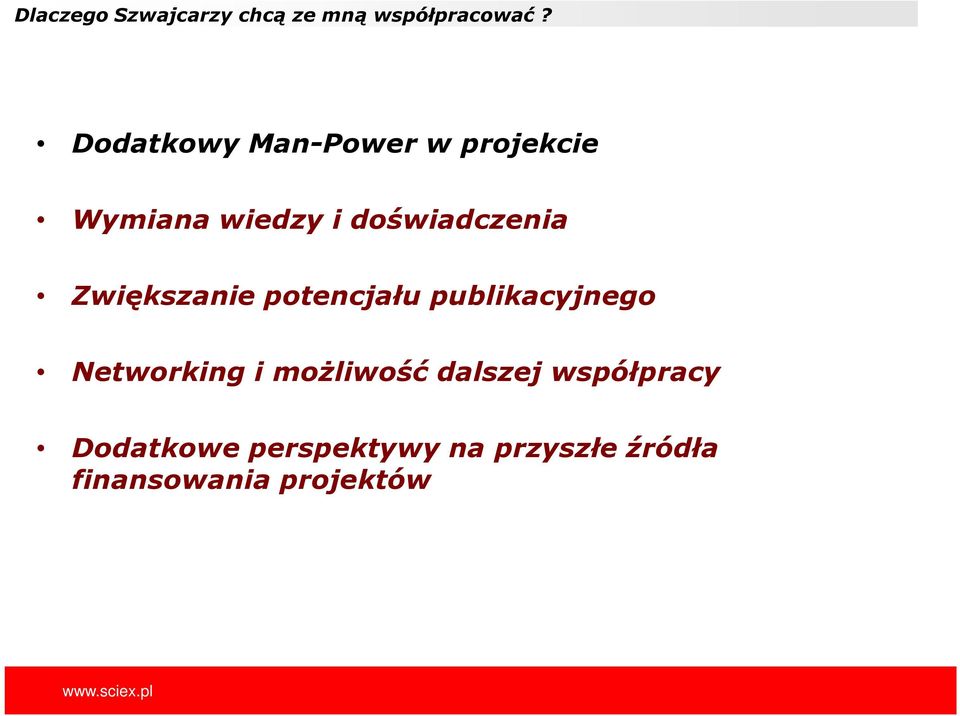 Zwiększanie potencjału publikacyjnego Networking i moŝliwość