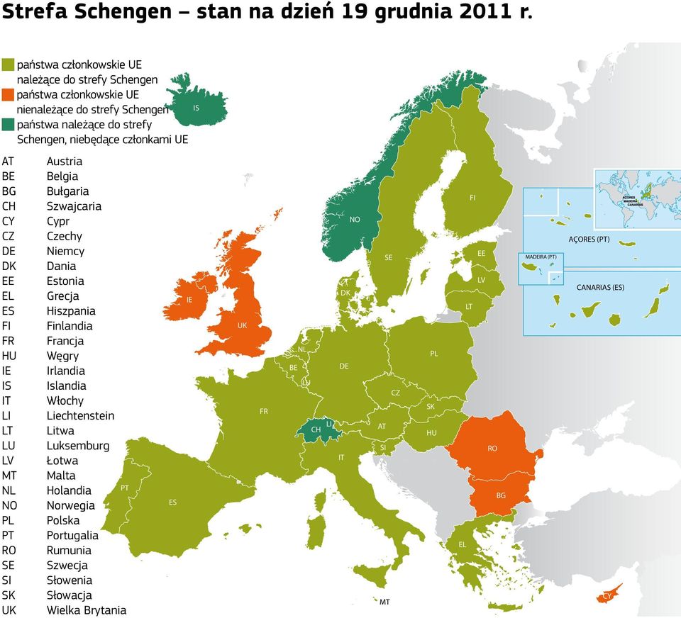 BG CH CY CZ DE DK EE EL ES FI FR HU IE IS IT LI LT LU LV MT NL NO PL PT RO SE SI SK UK Austria Belgia Bułgaria Szwajcaria Cypr Czechy Niemcy Dania Estonia Grecja Hiszpania