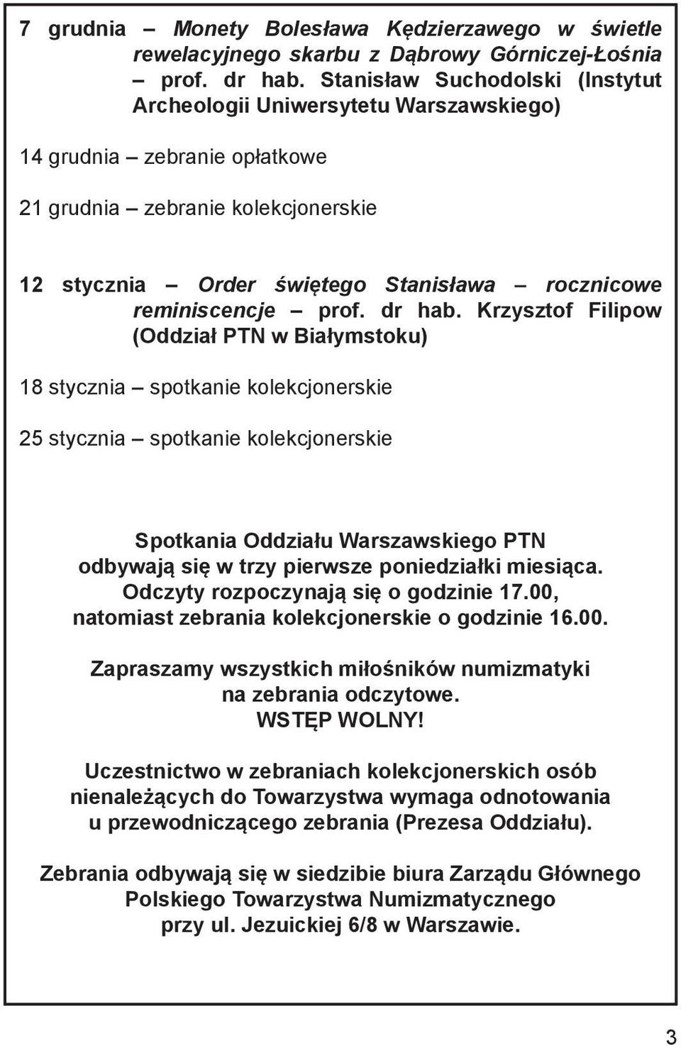 reminiscencje prof. dr hab.