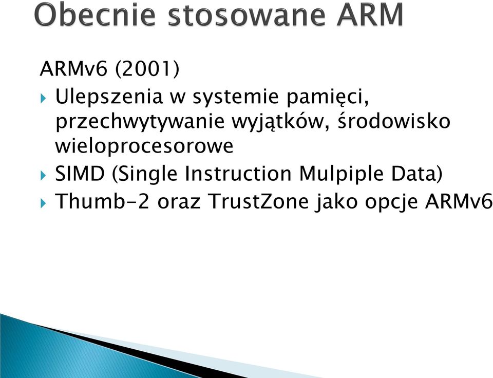 wieloprocesorowe SIMD (Single Instruction